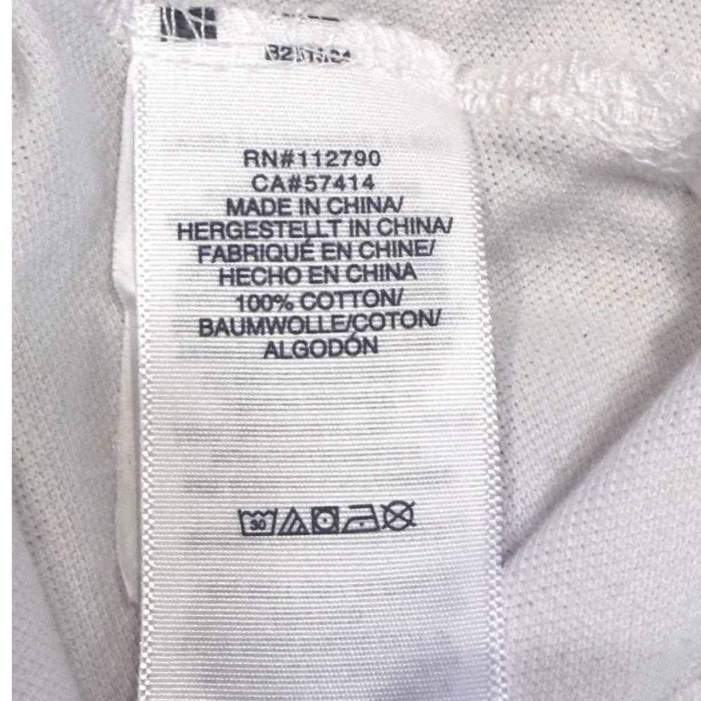 True Religion Men's Crafted With Pride Polo Shirt White with Black Trim Size XXL